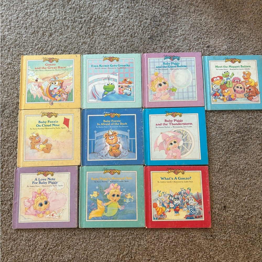 Vintage 1986 muppet babies books